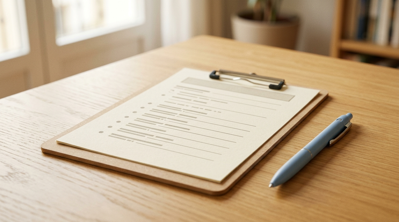 Simple questionnaire representing final expense insurance without a medical exam